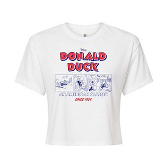 Disney's Donald Duck Juniors' Cropped Tee