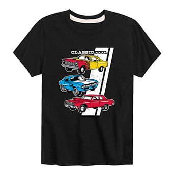 Boys 8-20 Classic Cool Cars Graphic Tee