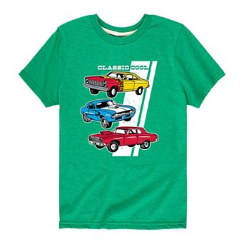 Boys 8-20 Classic Cool Cars Graphic Tee