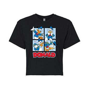 Disney's Donald Duck Juniors' Grid Cropped Tee