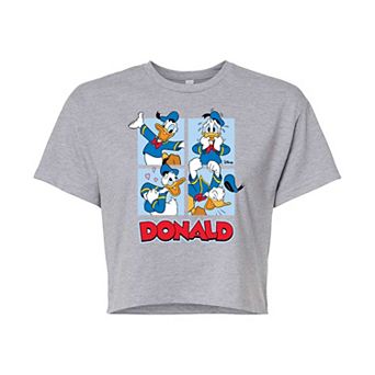 Disney's Donald Duck Juniors' Grid Cropped Tee