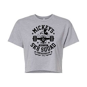 Disney's Mickey Mouse Juniors' Sk8 Squad Cropped Tee