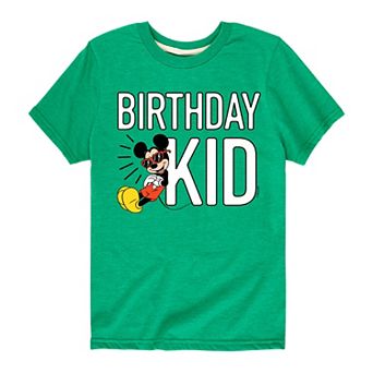 Disney's Mickey Mouse Boys 8-20 Birthday Kid Graphic Tee