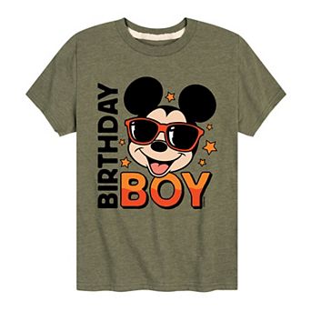 Disney's Mickey Mouse Boys 8-20 Birthday Boy Graphic Tee