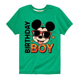 Disney's Mickey Mouse Boys 8-20 Birthday Boy Graphic Tee