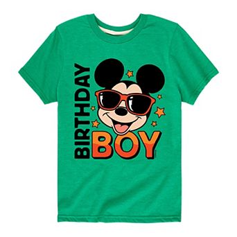 Disney's Mickey Mouse Boys 8-20 Birthday Boy Graphic Tee