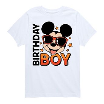 Disney's Mickey Mouse Boys 8-20 Birthday Boy Graphic Tee