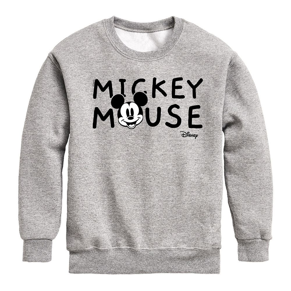 Boy Winter Fleece Dress Mickey Mouse Print Red main image 1