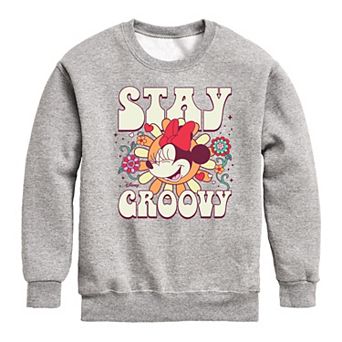 Disney's Minnie Mouse Boys 8-20 Stay Groovy Fleece Sweatshirt