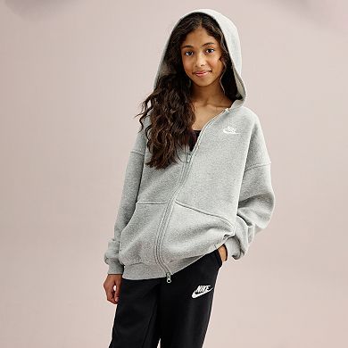 Girls 7-20 Nike Sportswear Club Fleece Oversized Full-Zip Hoodie