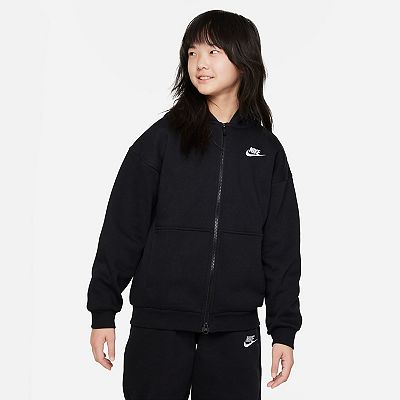 Girls 7 20 Nike Sportswear Club Fleece Oversized Full Zip Hoodie