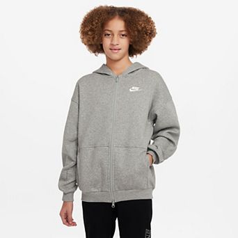 Girls 8-20 Nike Sportswear Club Fleece Oversized Full-Zip Hoodie