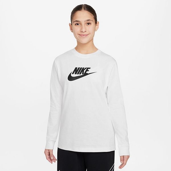 Girls 7-16 Nike Sportswear Long-Sleeve Logo Tee