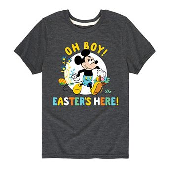 Disney's Mickey Mouse Boys 8-20 Oh Boy Easters Here Graphic Tee