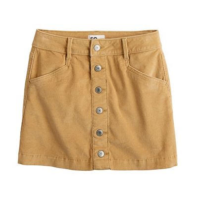 Girls 6 20 SO Corduroy Skirt in Regular and Plus Size