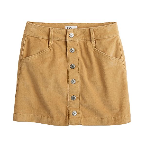 Girls 6-20 SO® Corduroy Skirt in Regular and Plus Size