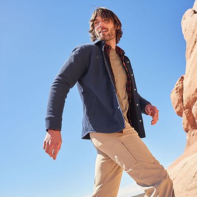 Men's Eddie Bauer Faux Shearling Lined Thermal Shacket