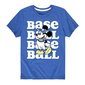 Disney's Mickey Mouse Boys 8-20 Baseball Graphic Tee