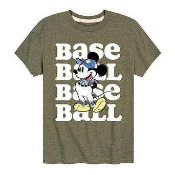 Disney's Mickey Mouse Boys 8-20 Baseball Graphic Tee