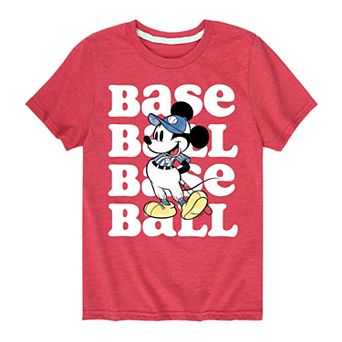 Disney's Mickey Mouse Boys 8-20 Baseball Graphic Tee