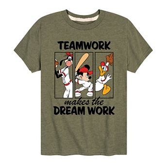 Disney's Mickey Mouse & Friends Boys 8-20 Baseball Teamwork Graphic Tee