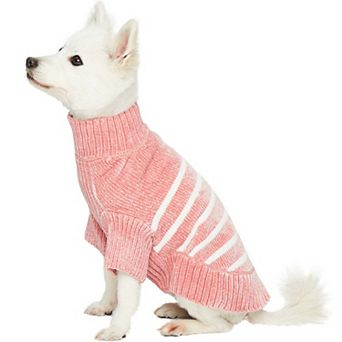 Cozy & Soft Chenille Classy Striped Dog Sweater