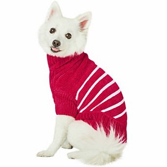 Cozy & Soft Chenille Classy Striped Dog Sweater