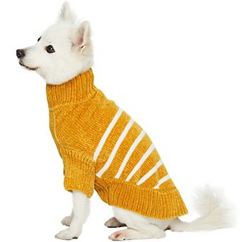 Cozy & Soft Chenille Classy Striped Dog Sweater