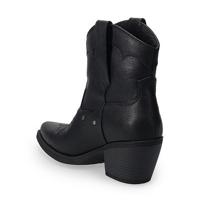 Black booties kohl's best sale