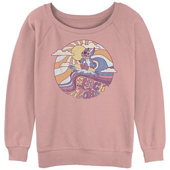 Disney's Juniors' Lilo & Stitch Colorful Aloha Slouchy Terry