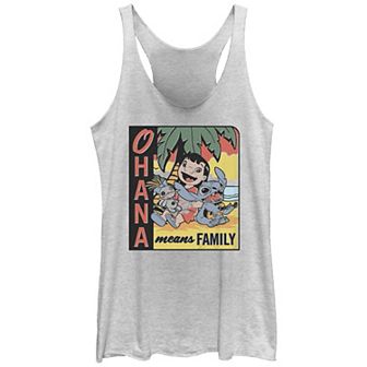 Disney's Lilo & Stitch Ohana Means Family Racerback Graphic Tank Top