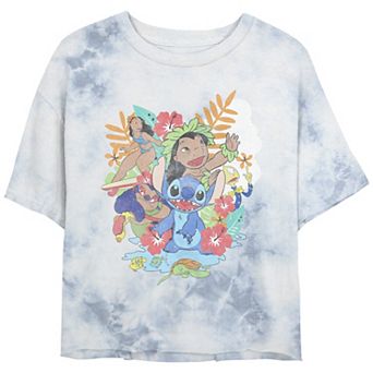 Disney's Lilo & Stitch Characters Cropped Graphic Tee