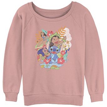 Disney's Juniors' Lilo & Stitch Characters Group Stacked Slouchy Terry