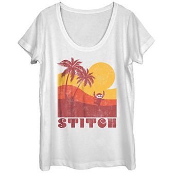 Disney's Juniors' Lilo & Stitch Sunset Tee