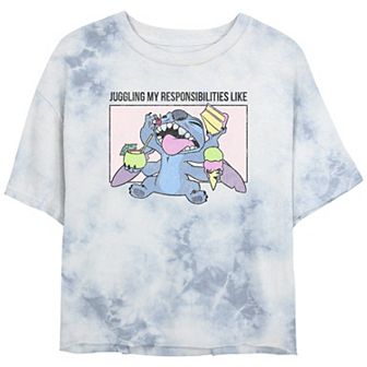 Disney's Juniors' Lilo & Stitch Juggling Responsibilities Tee