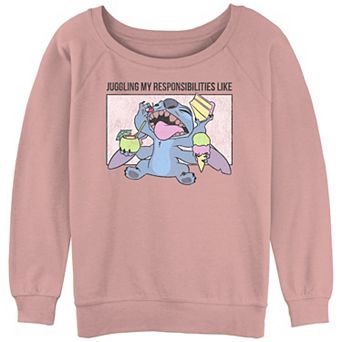Disney's Lilo & Stitch Juggling Responsibilities Juniors' Slouchy Terry