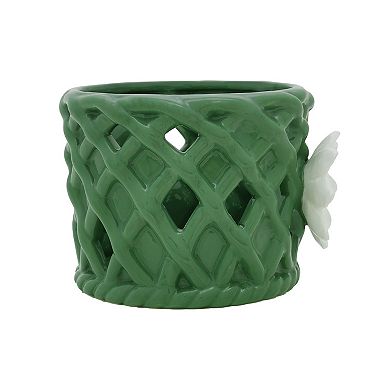 Sonoma Goods For Life® Ceramic Flower Basket Candle Sleeve
