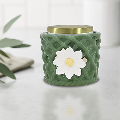 Sonoma Goods For Life?? Ceramic Flower Basket Candle Sleeve
