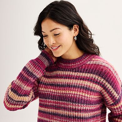 Women's Sonoma Goods For Life® Chunky Crew Neck Sweater