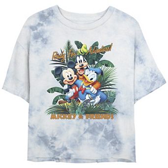 Disney's Mickey Mouse Adventure Juniors' Cropped Graphic Tee