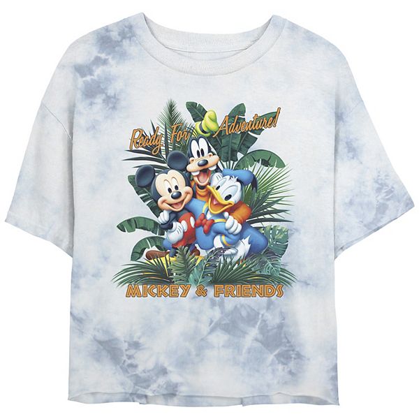 Disney's Mickey Mouse Adventure Juniors' Cropped Graphic Tee
