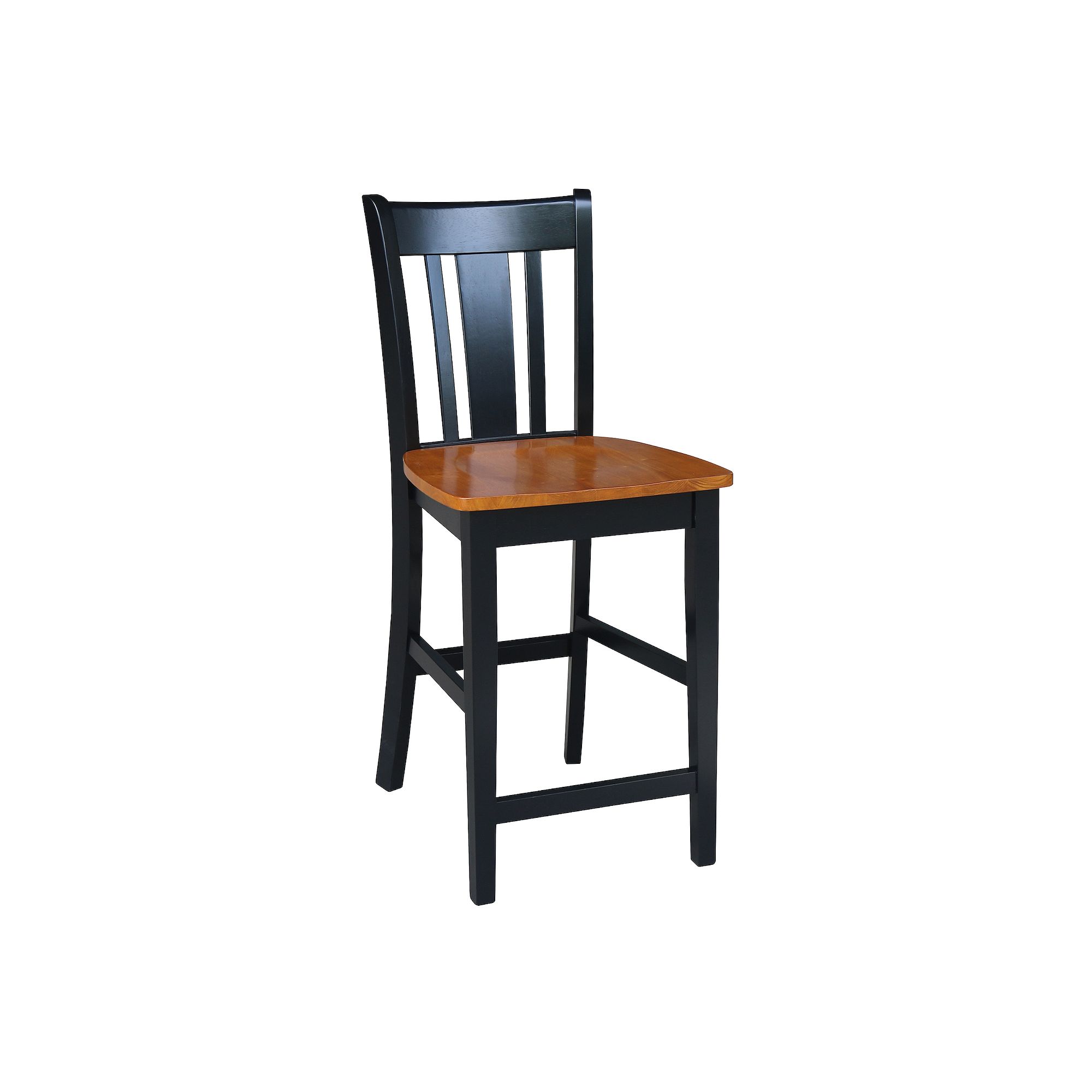 International Concepts San Remo Counter Stool - 24 Seat Height, Black Re