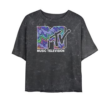 Juniors' MTV Colorful Splatter Logo Graphic Tee