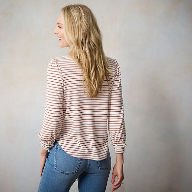 Women's LC Lauren Conrad Cuffed Sleeve Tee