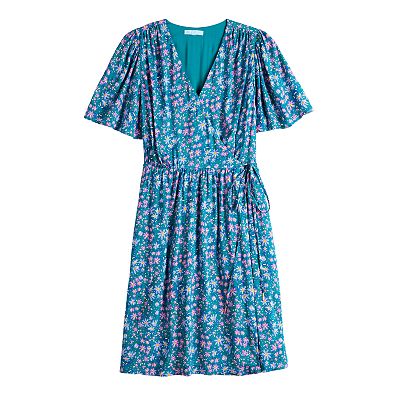 slim fit dress slacks WRAP DRESS WITH NECK TIE FESTIVAL EXPRESS – CAMILLA EU main image 0