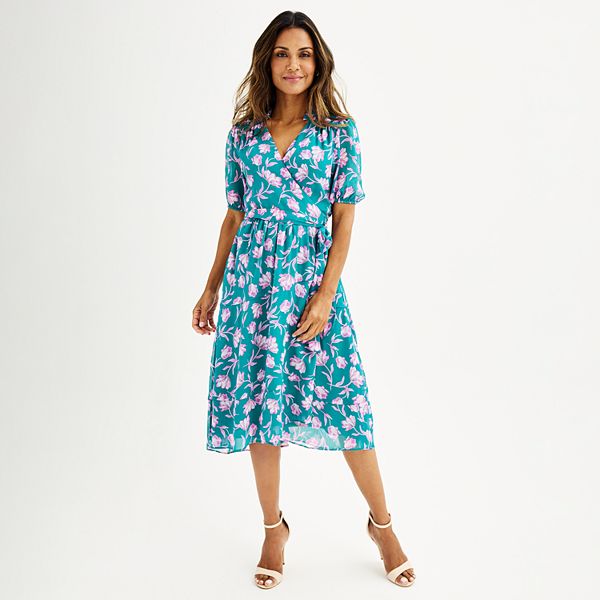 Women's DRAPER JAMES RSVP™ Midi Wrap Dress