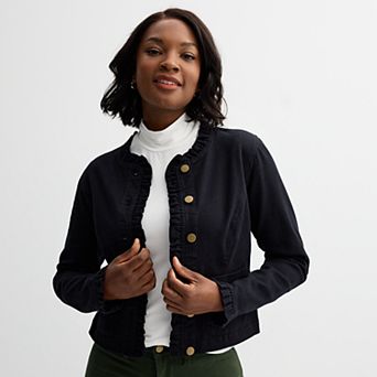 Women's Draper James Ruffle Denim Jacket