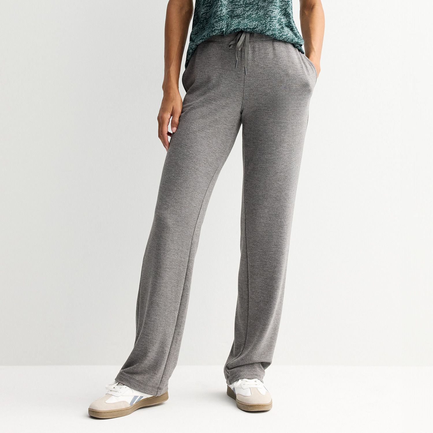 Женские брюки Tek Gear French Terry Open Hem, цвет: Угольный серый