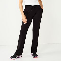 Kohls black sweatpants sale