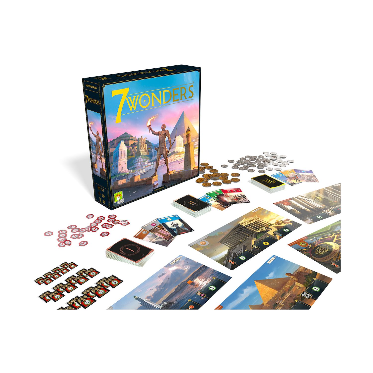 Repos Production 7 Wonders (New Edition) Board Game